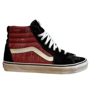Vans SK8-Hi Black Red Hi Top Sneaker Colgate 2021 Award Winner Mens Size 8.5